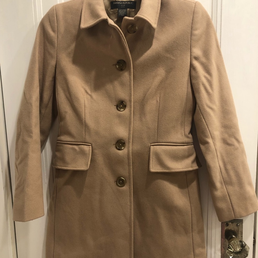 Banana Republic camel wool coat PXS